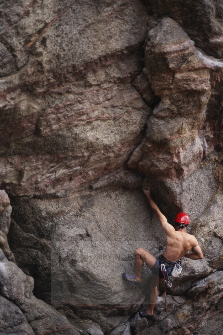 Doug Pratt Johnson climbing near Ottawa