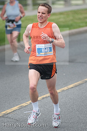 Ottawa Half Marathon photo - working hard!